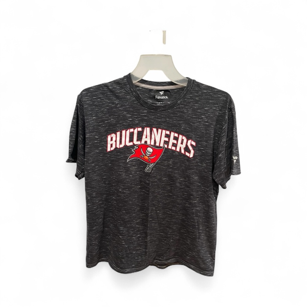 Fanatics Buccaneers Black Heather T-Shirt Tom Brady #12 Jersey MENS LARGE- NWOT - Picture 5 of 6